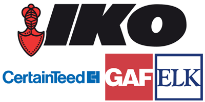 IKO, CertainTeed, GAF ELK roofing products